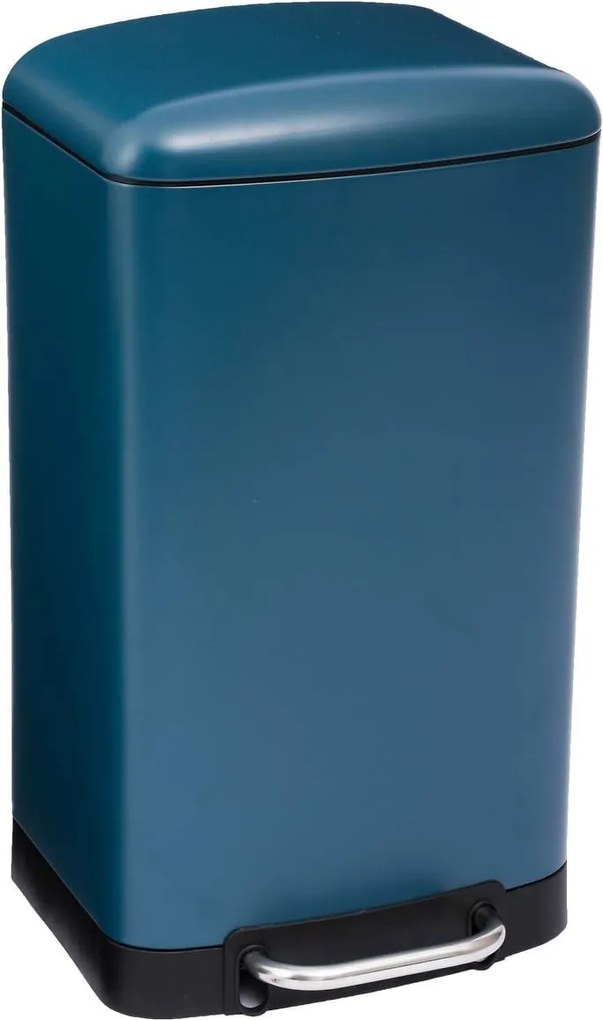 5Five Vuilnisbak Ariane Metaal - Pedaalemmer donkerblauw - Afvalbak met softclose - 34 x 30,5 x 61 cm - 30 l