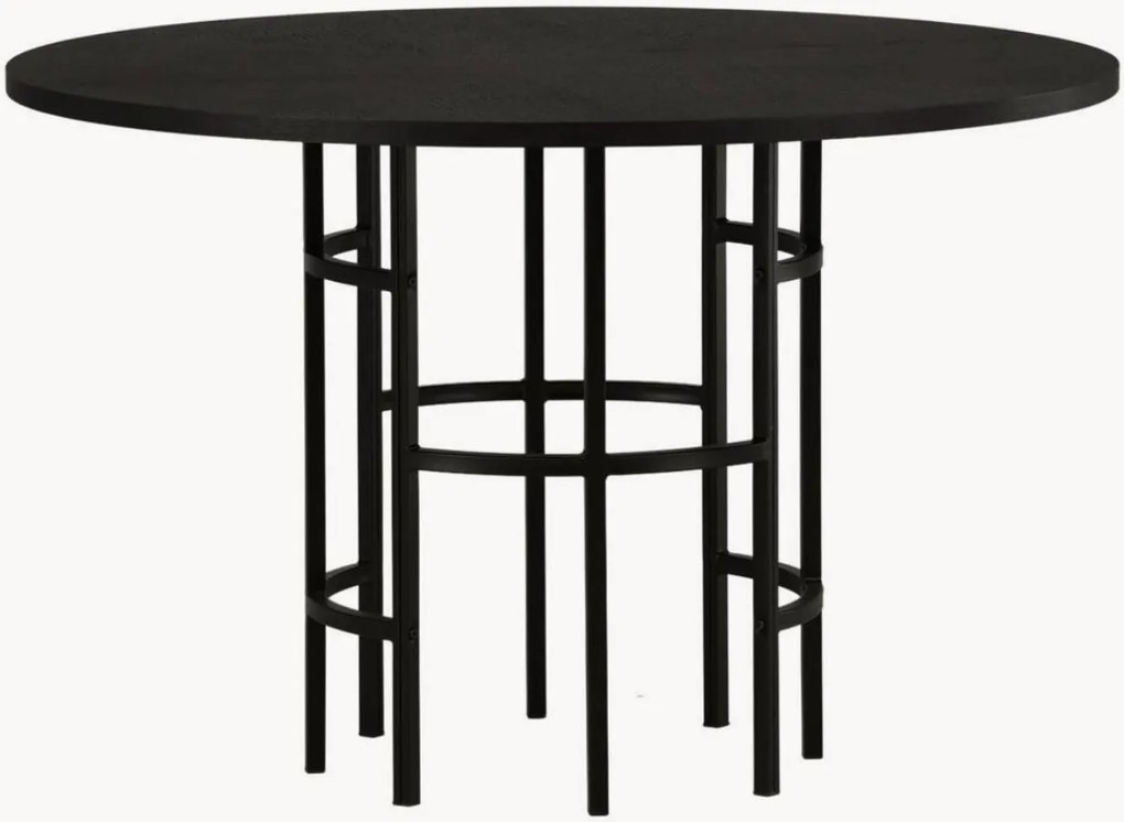 Ronde eettafel Copenhagen met houtlook tafelblad, Ø 115 cm