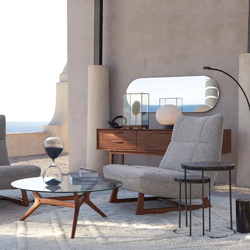 Set van 2 bijzettafels agaat Anaximène