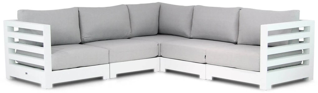 Hoek loungeset 5 personen Aluminium Wit  Santika Furniture Santika Phantom