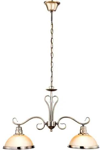Hanglamp sassari antiek brons 2-lichts 2x60w
