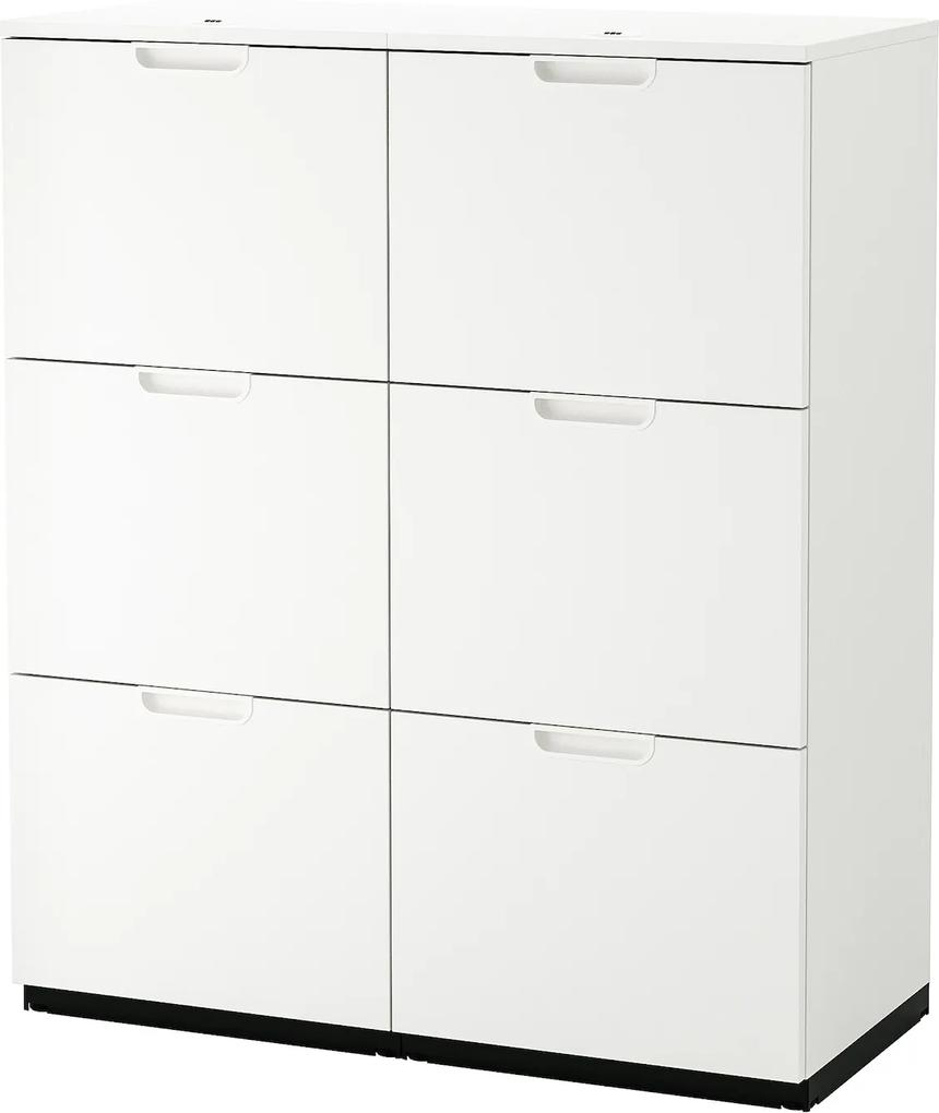 IKEA GALANT Opbergcombi met hangmappenhouder 102x120 cm Wit Wit - lKEA