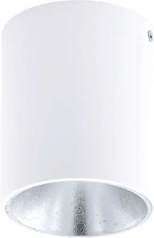 EGLO plafondspot Polasso - wit/zilver - 10 cm - Leen Bakker