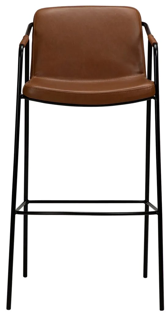Dan-Form Boto Hoge Barkruk Minimalistisch Design Bruin Kunstleer