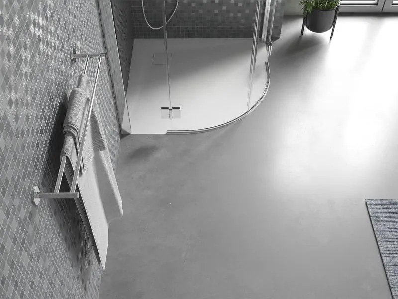 Mexen Bert halfronde douchebak SMC 90 x 90 cm, wit - 4KR109090