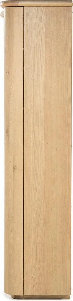 Hoge Design Kast Eikenhout Naturel - 120x50x210cm.