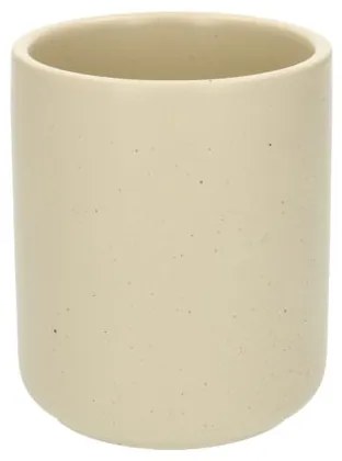 Toiletborstelhouder, keramiek, beige spikkel