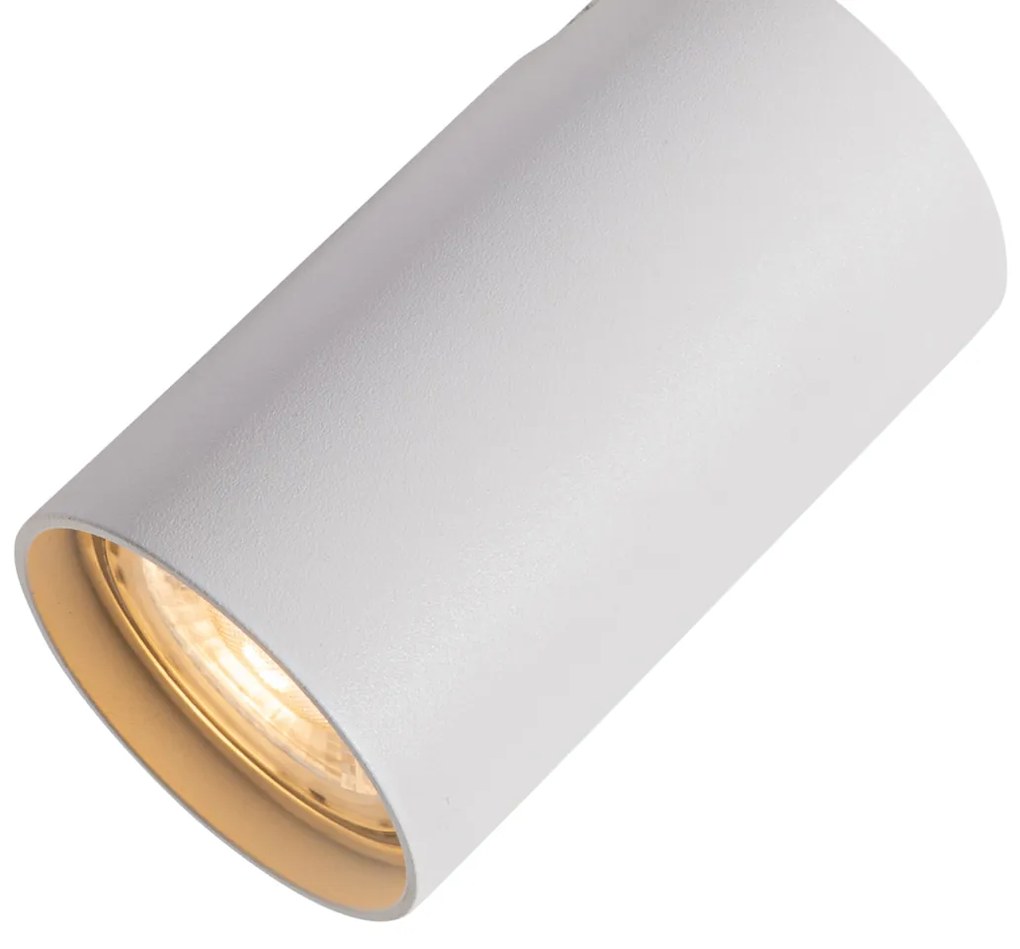 Set van 6 Moderne inbouwspots wit GU10 50mm - Chels Binnenverlichting Lamp