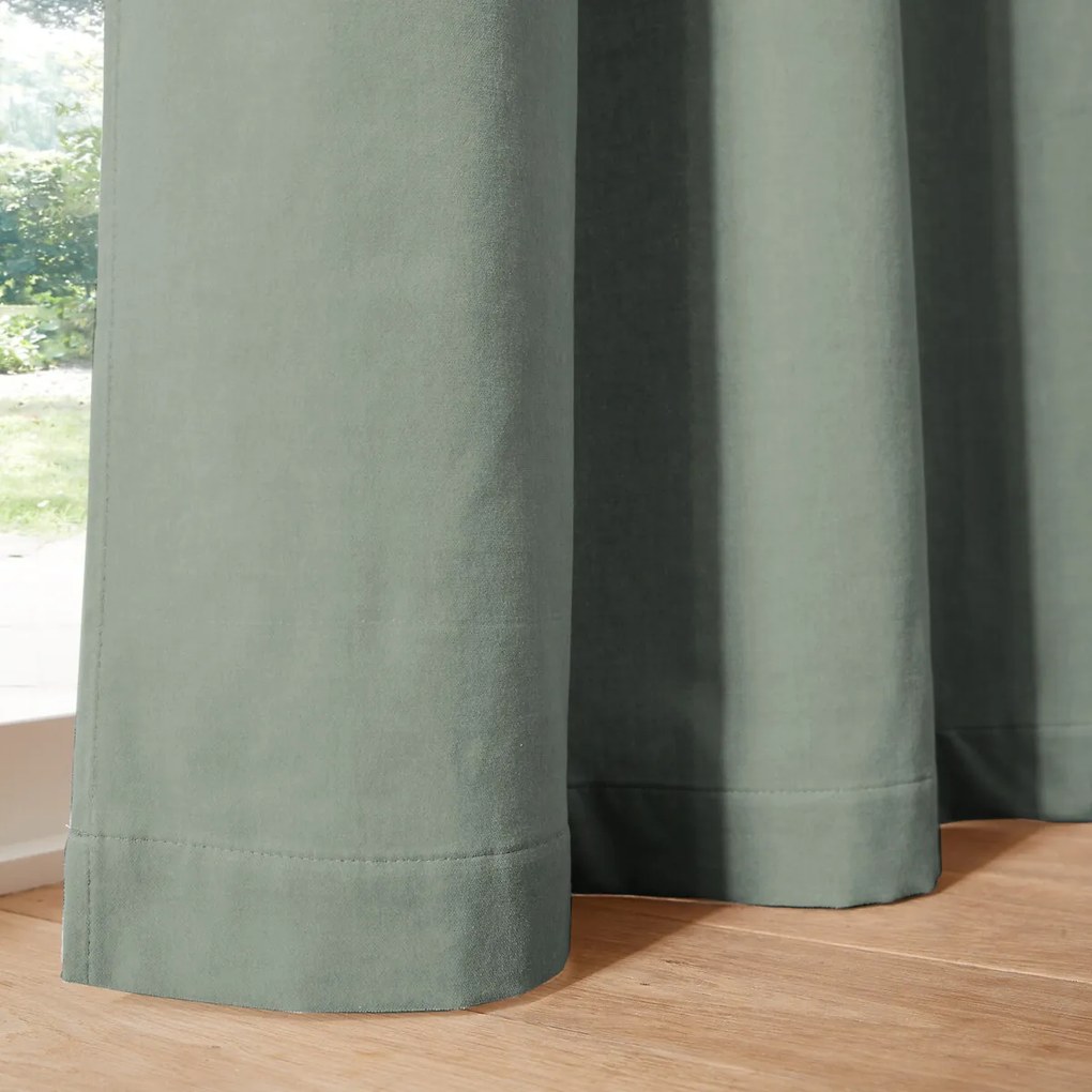 Gordijn in fluweel met oogjes Velvet