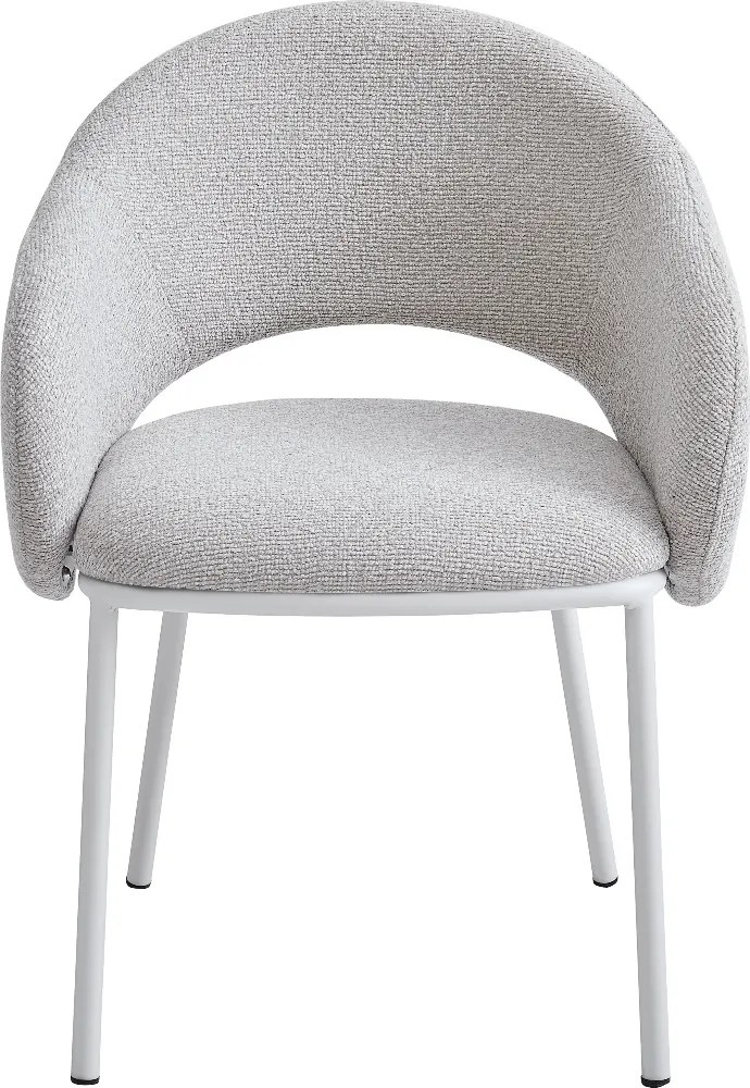 Moderne Stoel Beige Met Ronde Rugleuning