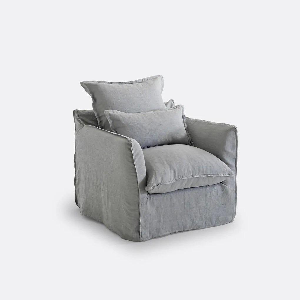 Fauteuilhoes in linnen Odna