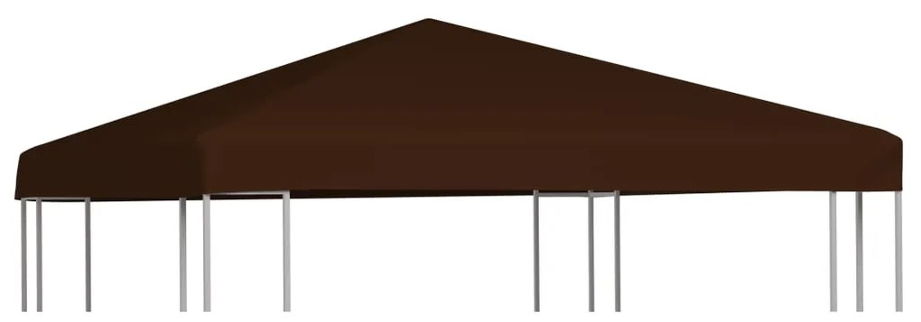 vidaXL Prieeldak 310 g/m² 3x3 m bruin
