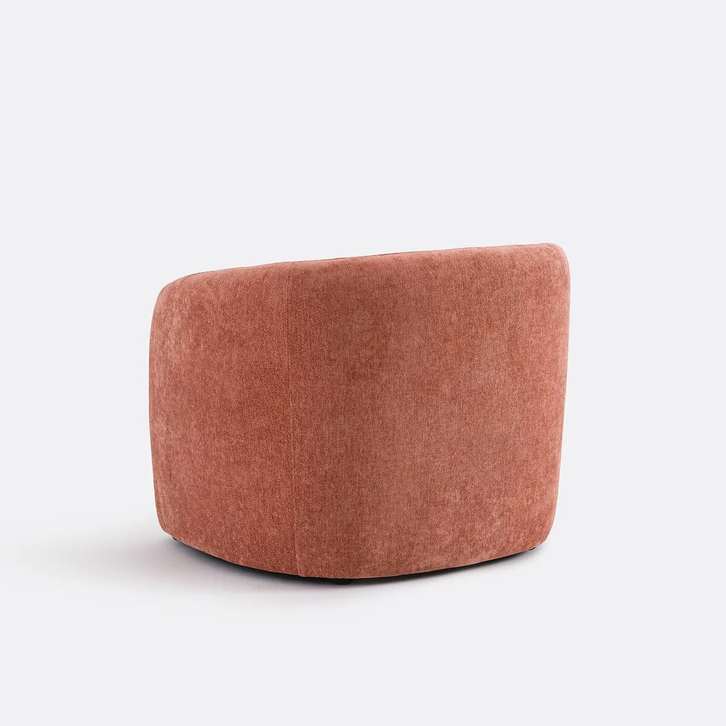 Fauteuil in fijne chenille, LANDINE