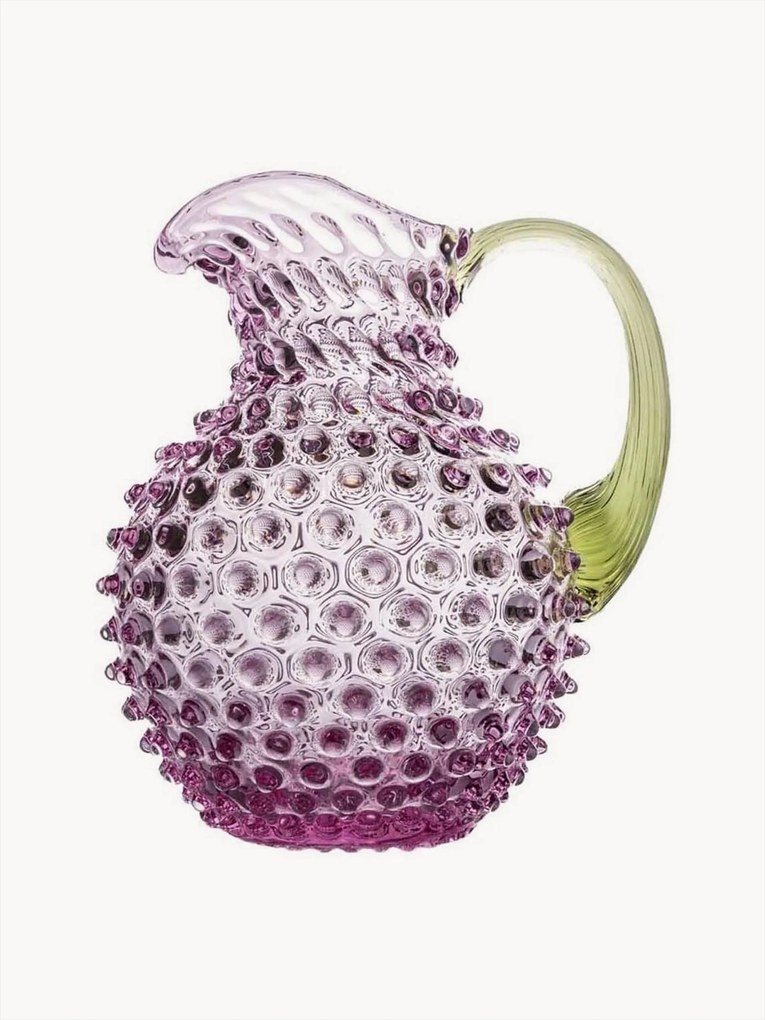 Mondgeblazen karaf Hobnail, 2 l