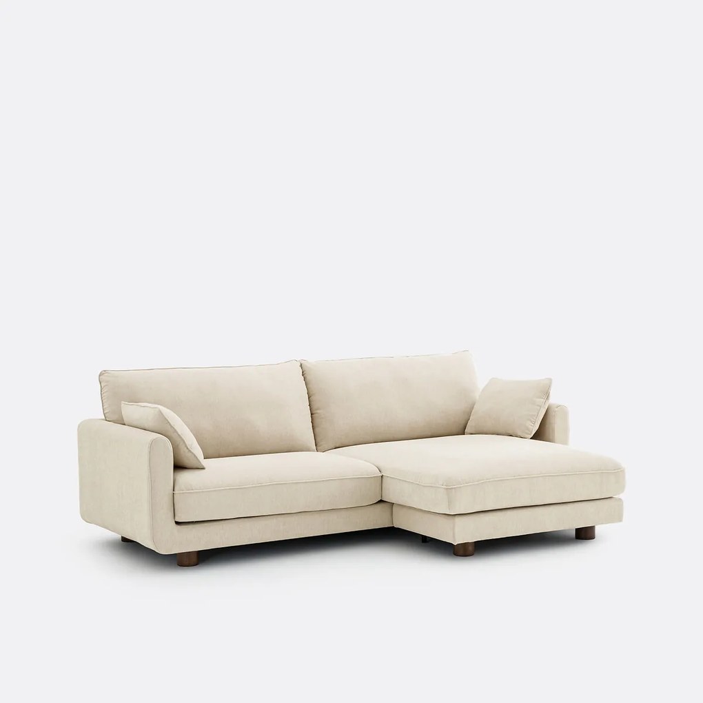 Omkeerbare hoekbank, gemêleerd polyester, EMILIO