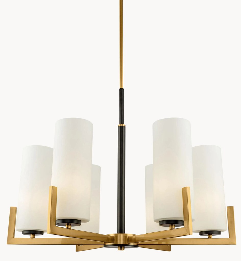 Grote kroonluchter Fortano van glas