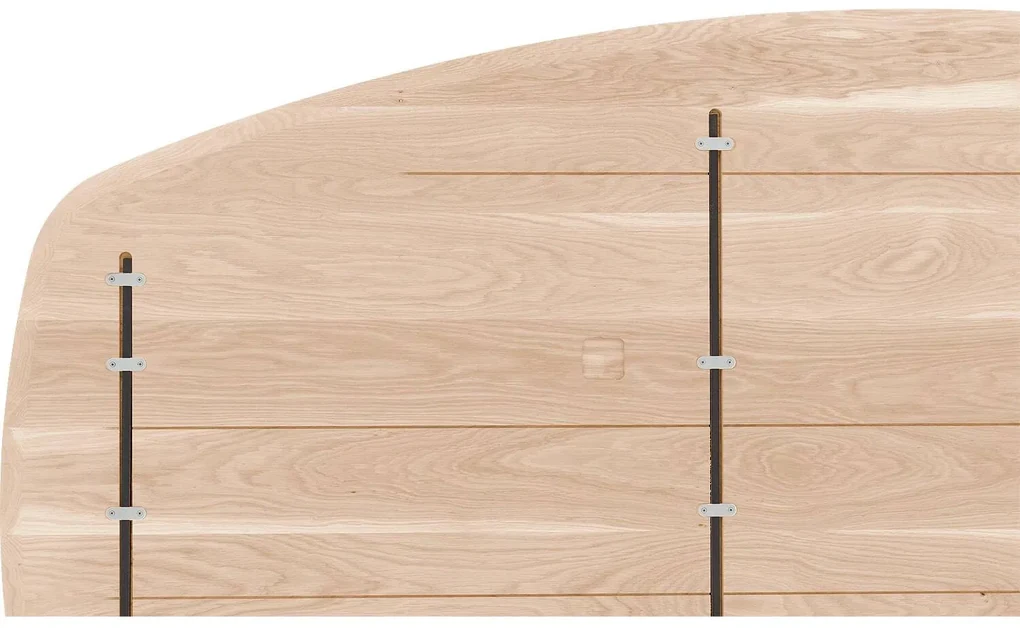 Goossens Excellent Eettafel Floyd, Semi ovaal 240 x 120 cm