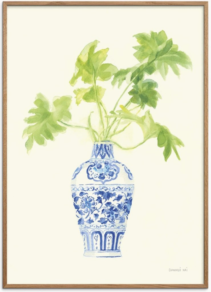 Ingelijste digitale print Palm Chinoiserie III