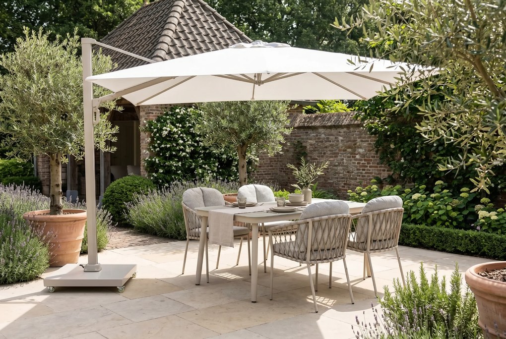 Zweefparasol 2.6x3.5 m loft/sand (excl. voet) Zand/Beige Camello Luna