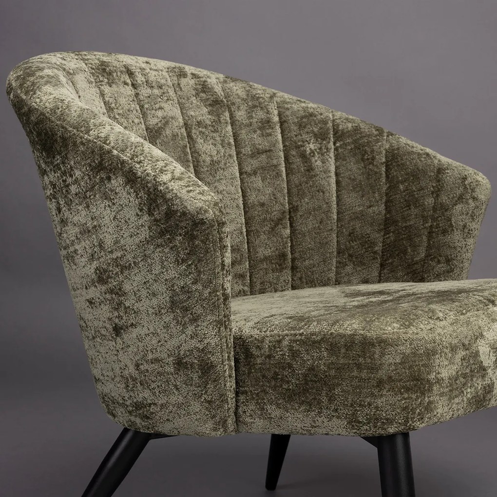 Dutchbone Georgia Fauteuil Groen Velvet