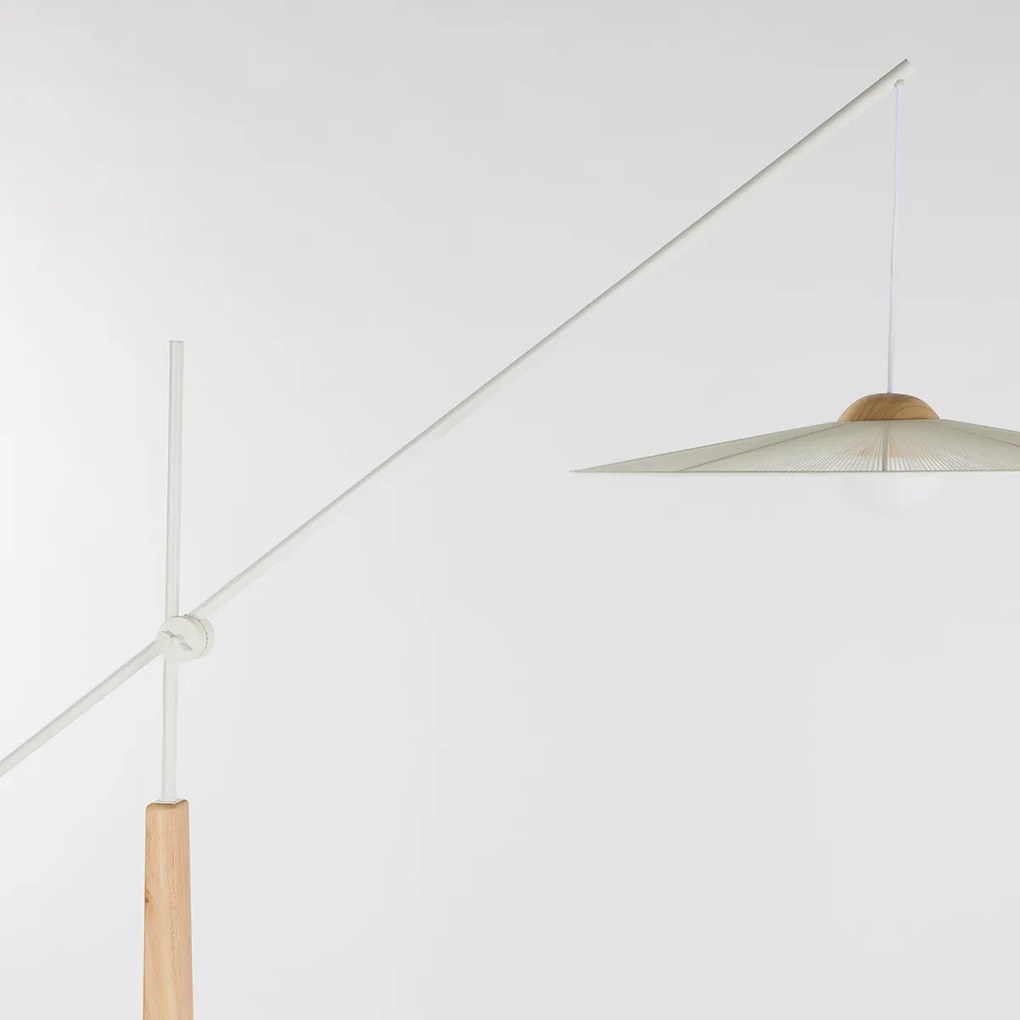 Zuiver Belle Beige Design Vloerlamp Verstelbaar Eiken Wit