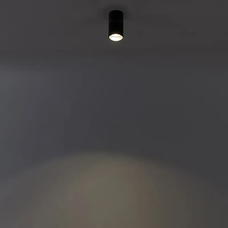 Smart moderne spot zwart incl. WiFi GU10 - Tuba