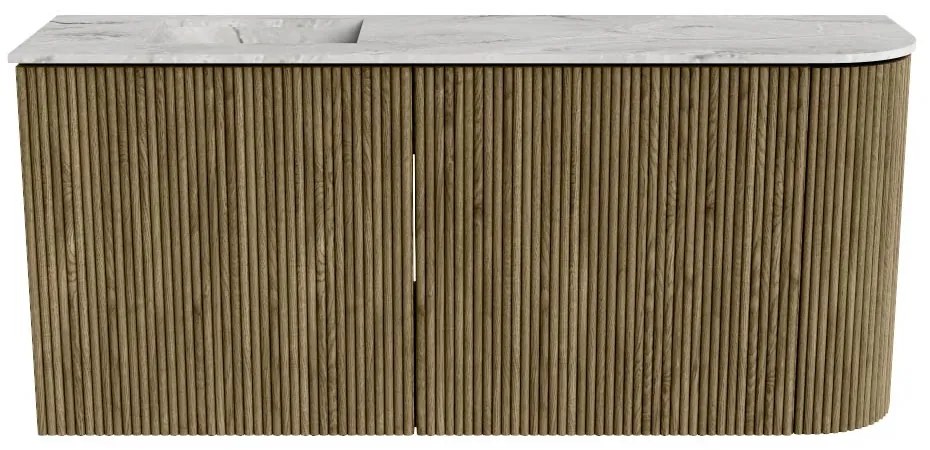 Mondiaz Joya DLux 90cm toiletmeubel ronding rechts dusk met wastafel faye links 1 kraangat glace