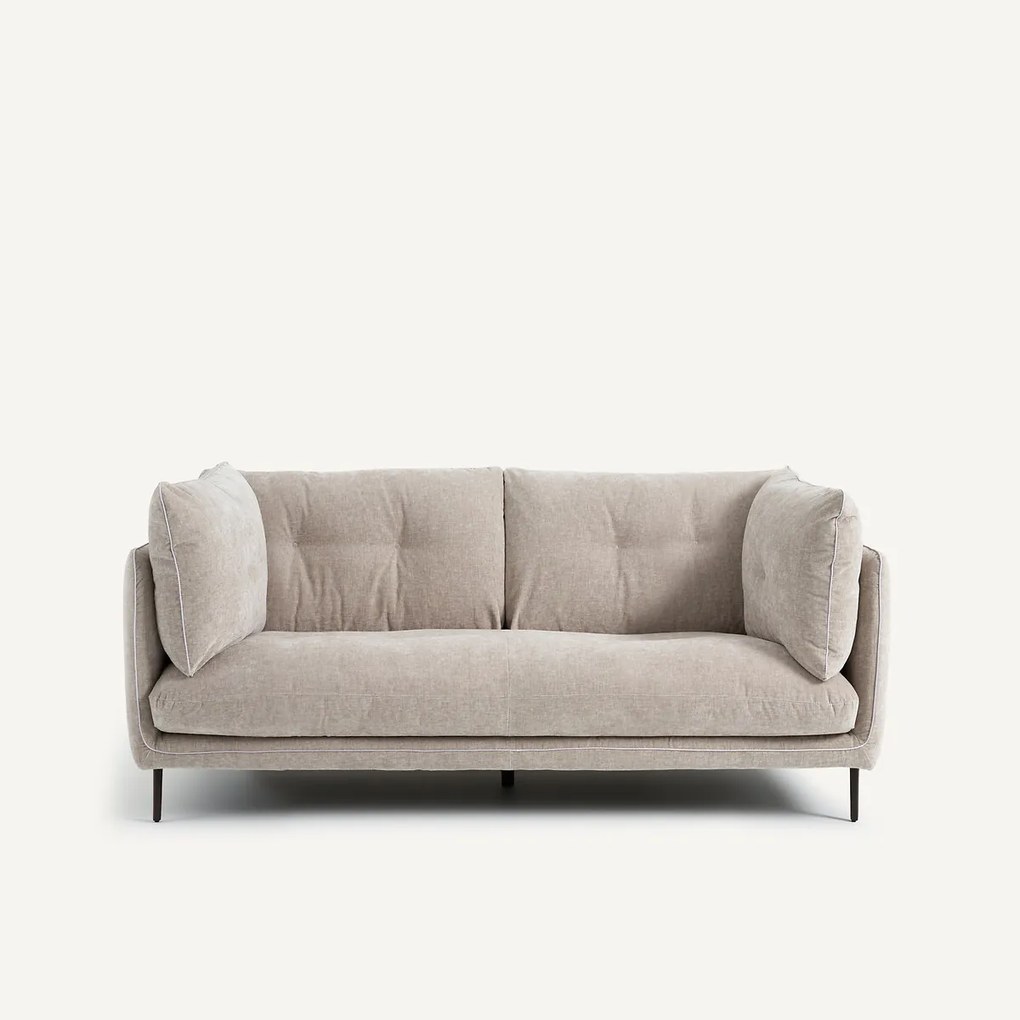 2-zits bank, chenille fluweel, Botero