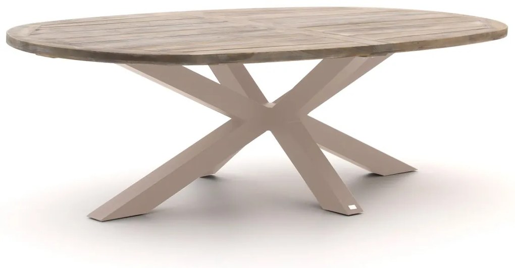 Tuin eettafel ROUGH | Ovaal  | Tuintafel Teakhout | 240x120cm | 6 personen | Kees Smit Tuinmeubelen