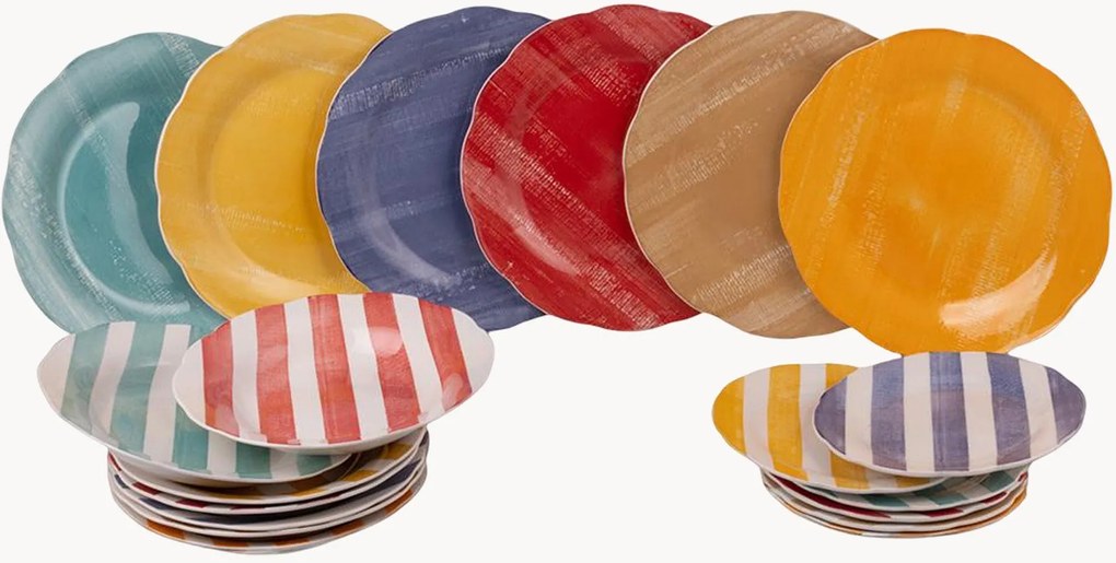 Serviesset Versilia, 6 personen, 18-delig