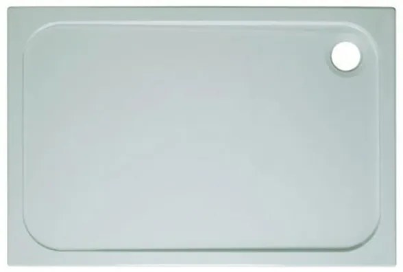 Crosswater Shower Tray douchebak 160x90x4.5cm exclusief afvoer 90mm met antikalkbehandeling stone resin wit SR0R91600