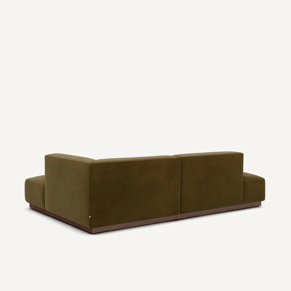 Rechter hoekbank in fluweel, Jacopo