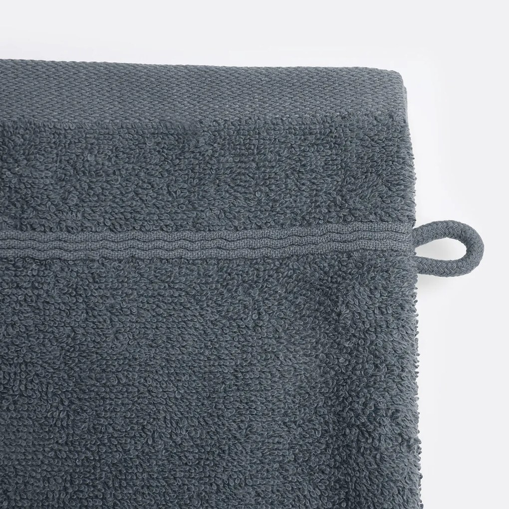 Set van 4 washandjes in bouclette badstof, Zavara