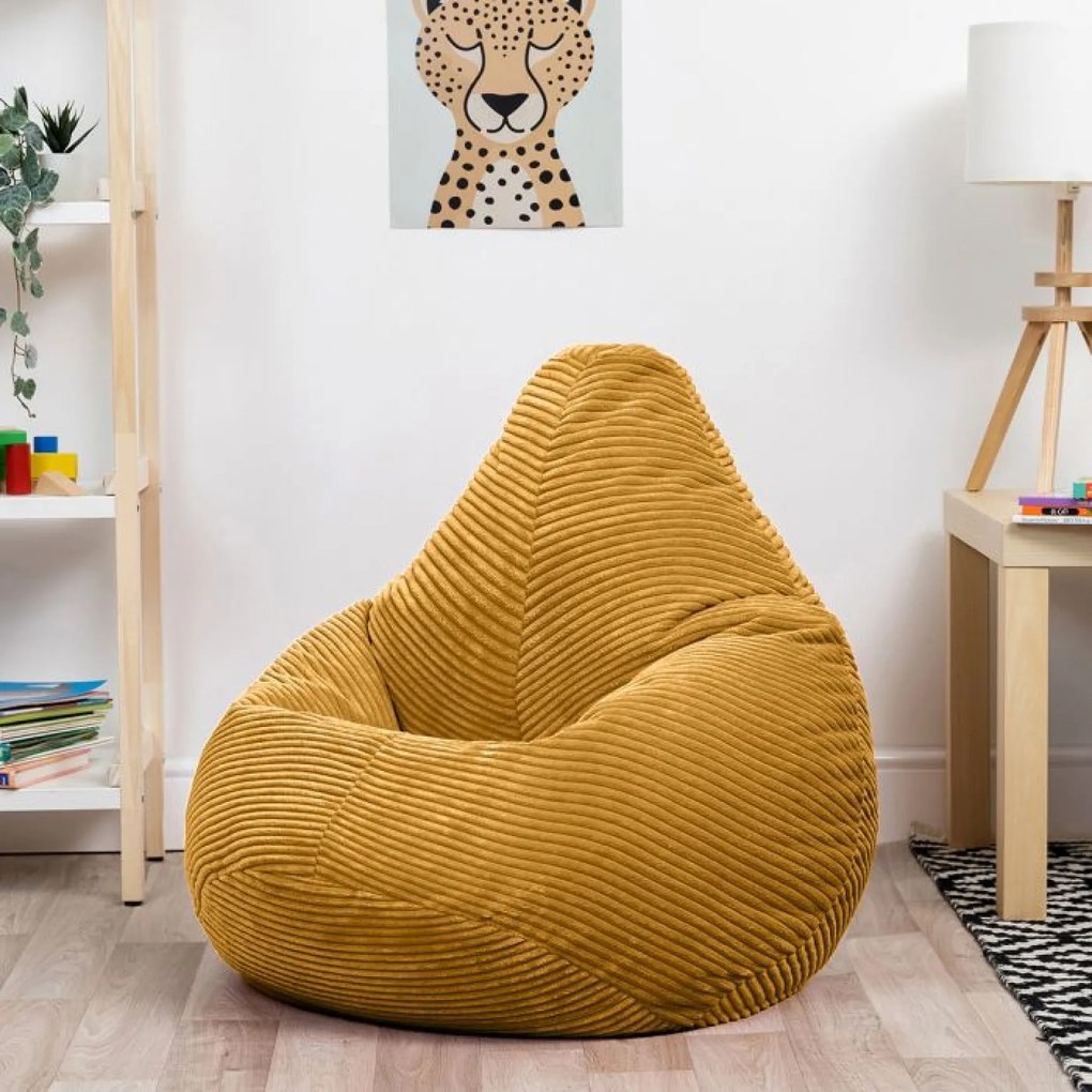 Chillz Kinder Zitzak Corduroy - Geel