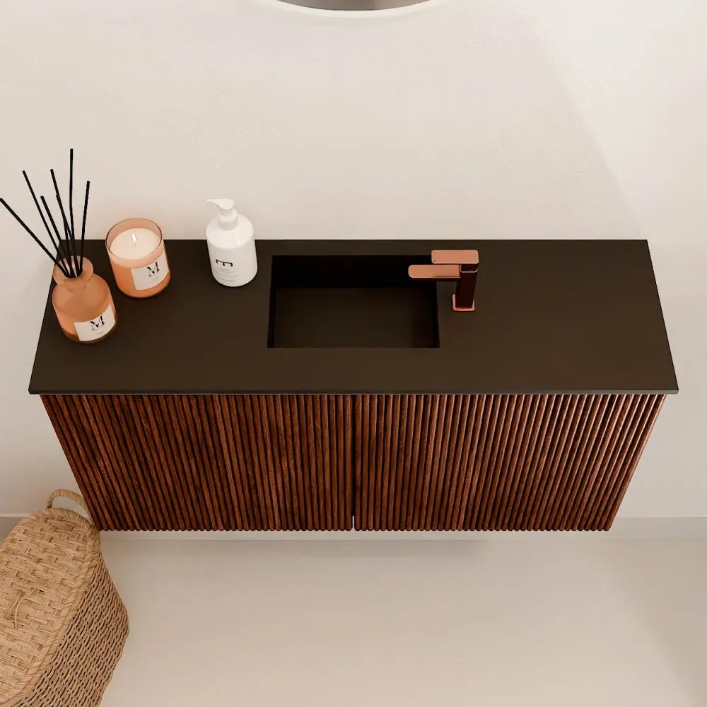 Mondiaz Joya 80cm toiletmeubel ruby met wastafel faye midden 1 kraangat urban