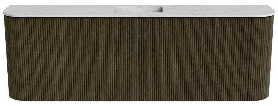 Mondiaz Joya DLux 125cm toiletmeubel ronding links/rechts shadow met wastafel faye midden 1 kraangat opalo