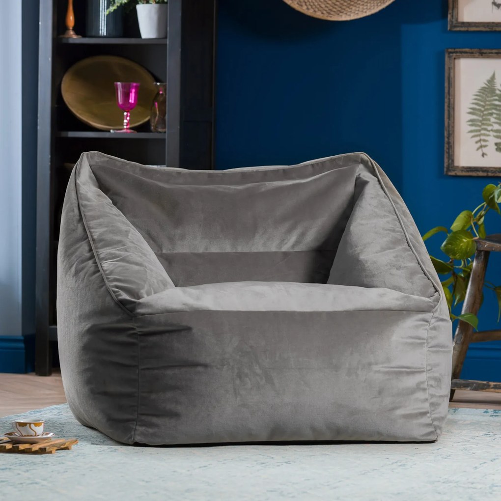 Natalia Velvet Armchair Bean Bag