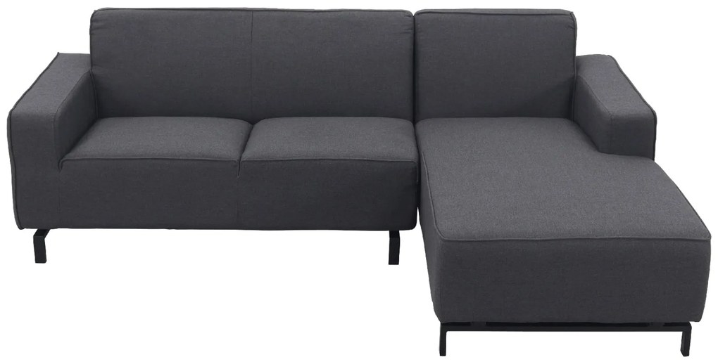 Boavista Sunbrella loungebank chaise longue - Sooty - 2-delig - links