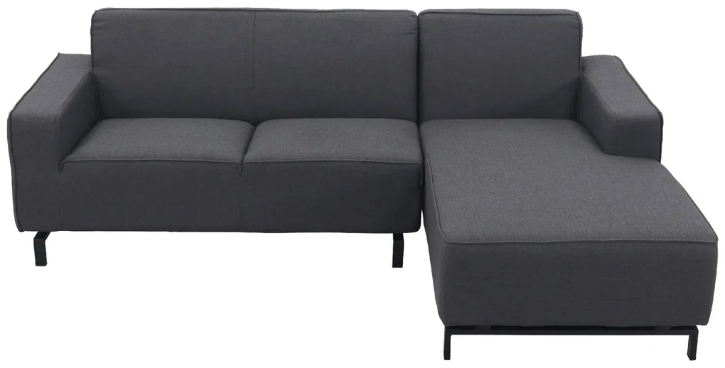 Boavista Sunbrella loungebank chaise longue - Sooty - 2-delig - links