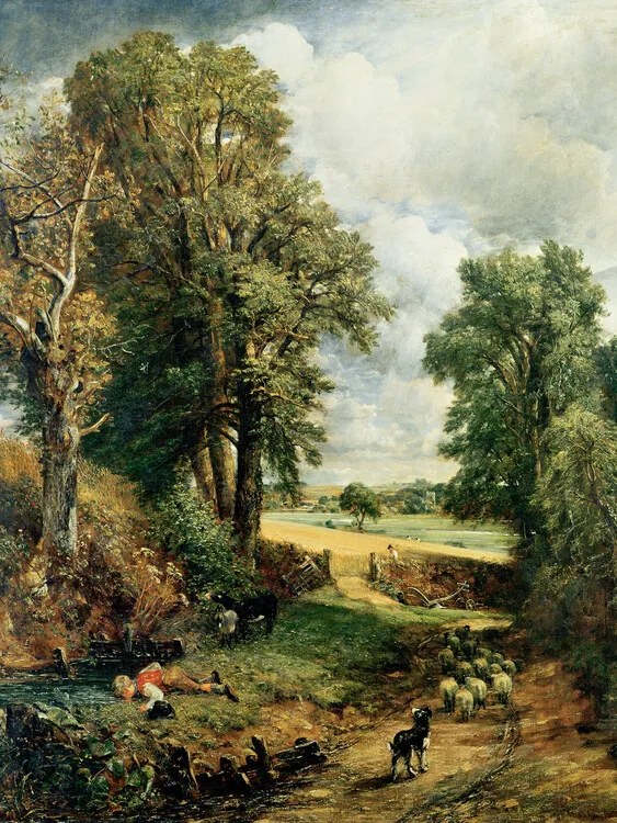 Kunstreproductie The Cornfield (1826), John Constable