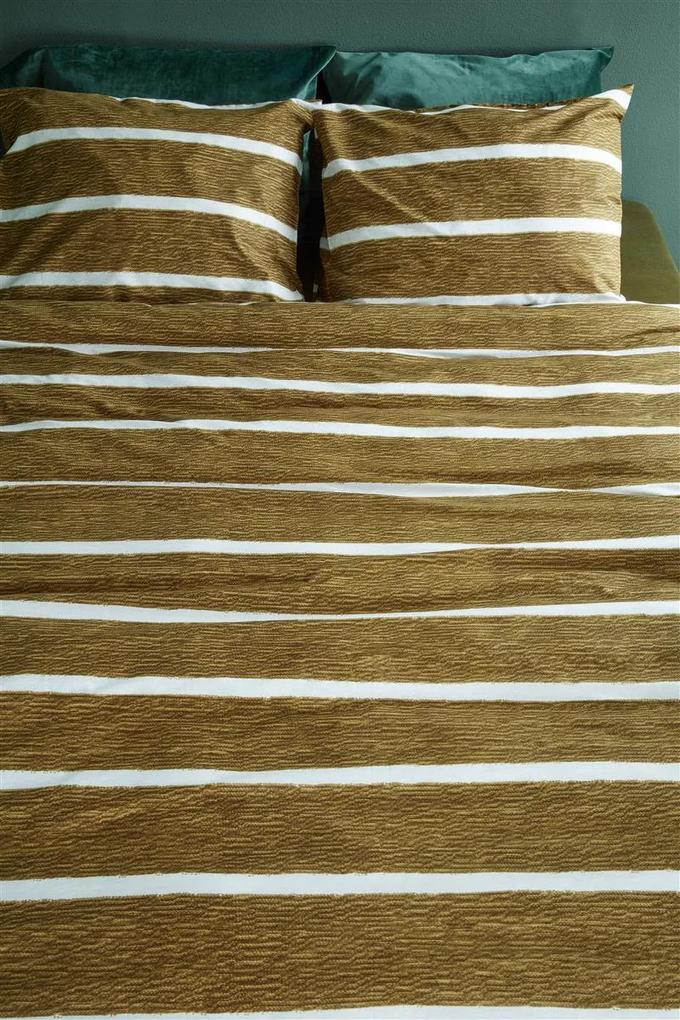 At Home by Beddinghouse | Dekbedovertrekset Daily Ochre lits-jumeaux: breedte 240 cm x lengte 200/220 cm + oker dekbedovertreksets | NADUVI outlet