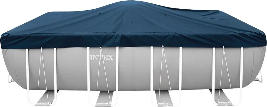 Intex Rechthoekige Zwembad afdekzeil 400 x 200 cm - All Season Deluxe Pool Cover - Zwart