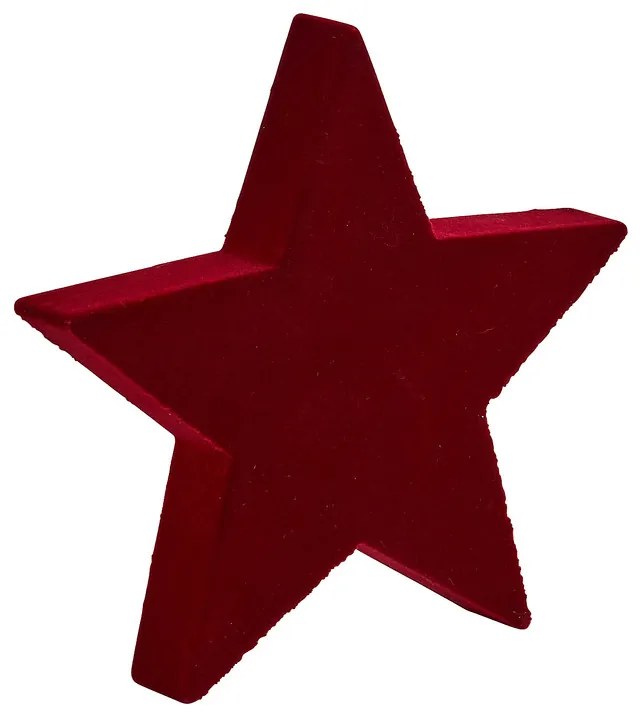 Kerstster - rood - 14,5 cm