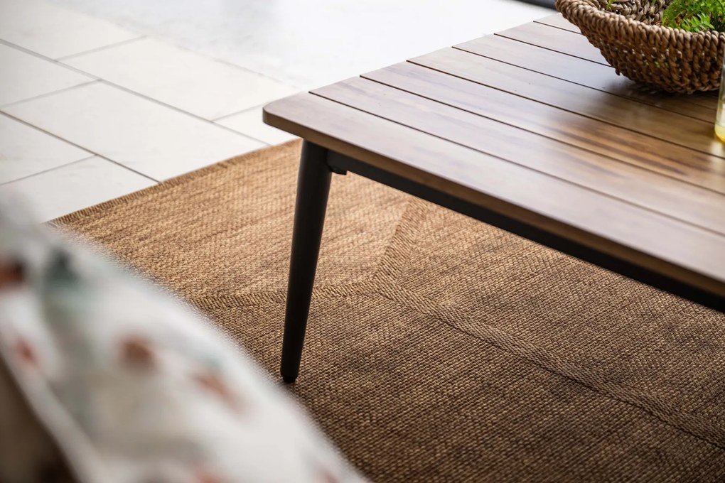 GI Bali loungeset (4-delig) - Naturel Rotan/Carbon Black OP=OP