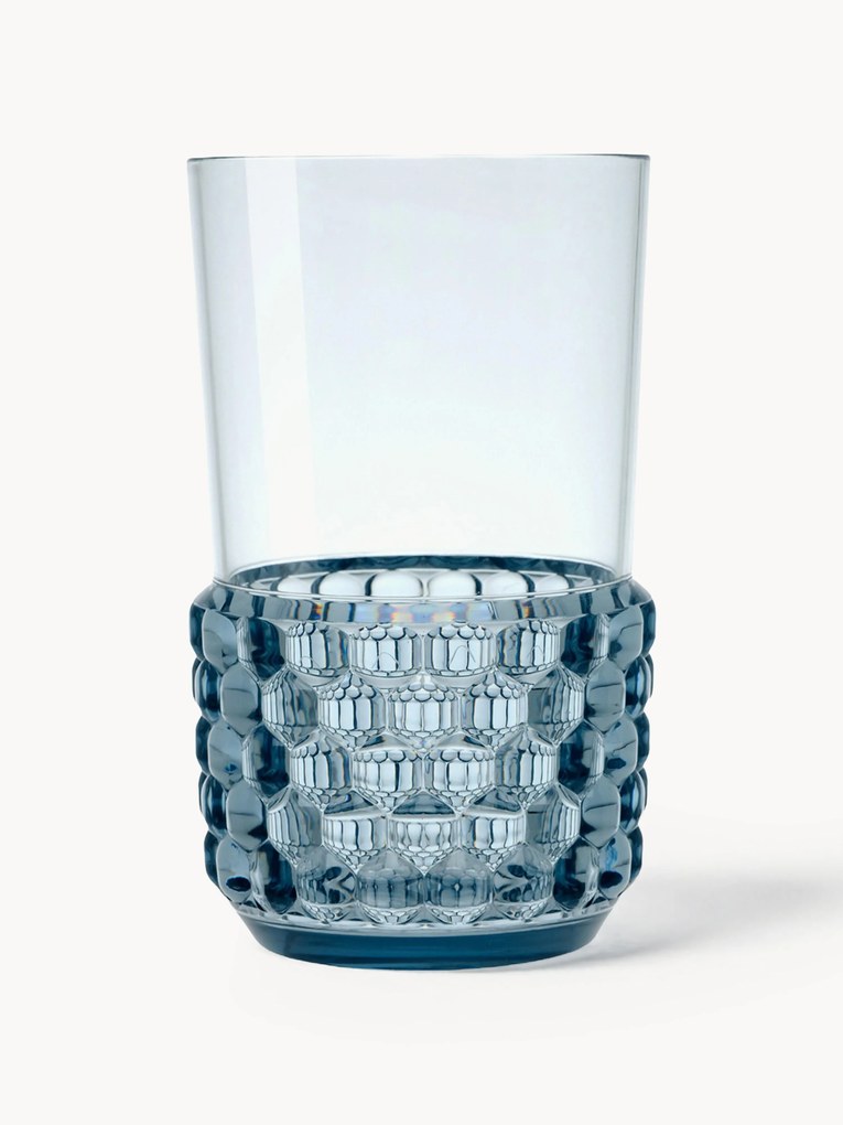 Waterglazen Jellies met structuurpatroon, 4 stuks