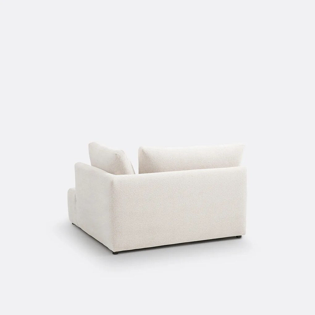 Hoekmodule rechts/links van gemêleerde chenille Monica