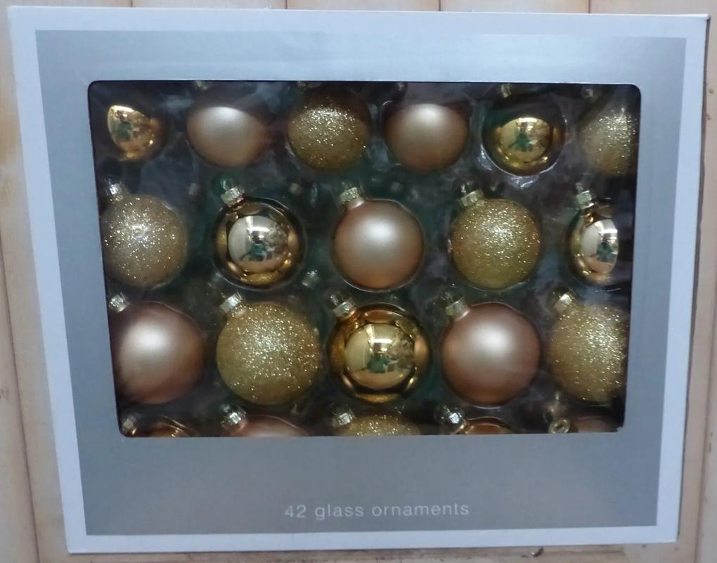 Kerstballen glas goud