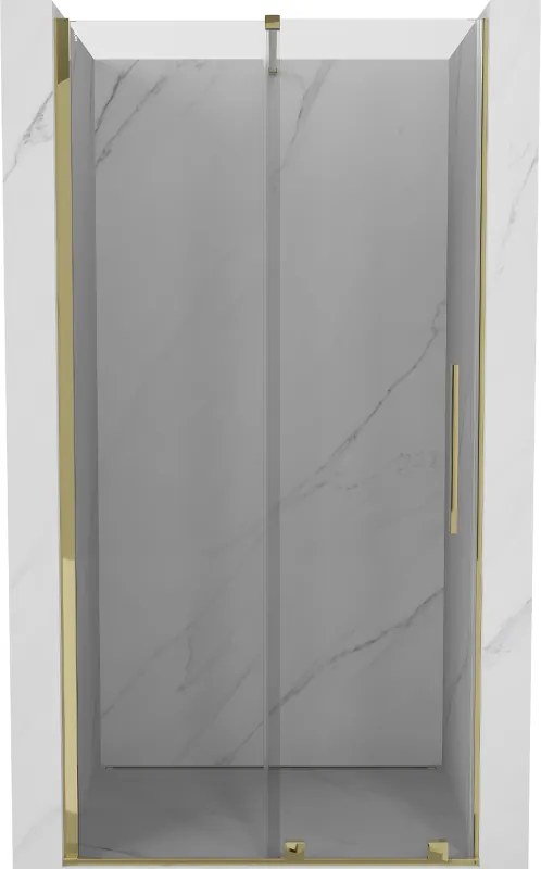 Mexen Velar schuif douchedeur 100 cm, transparant, goud - 871-100-000-01-50