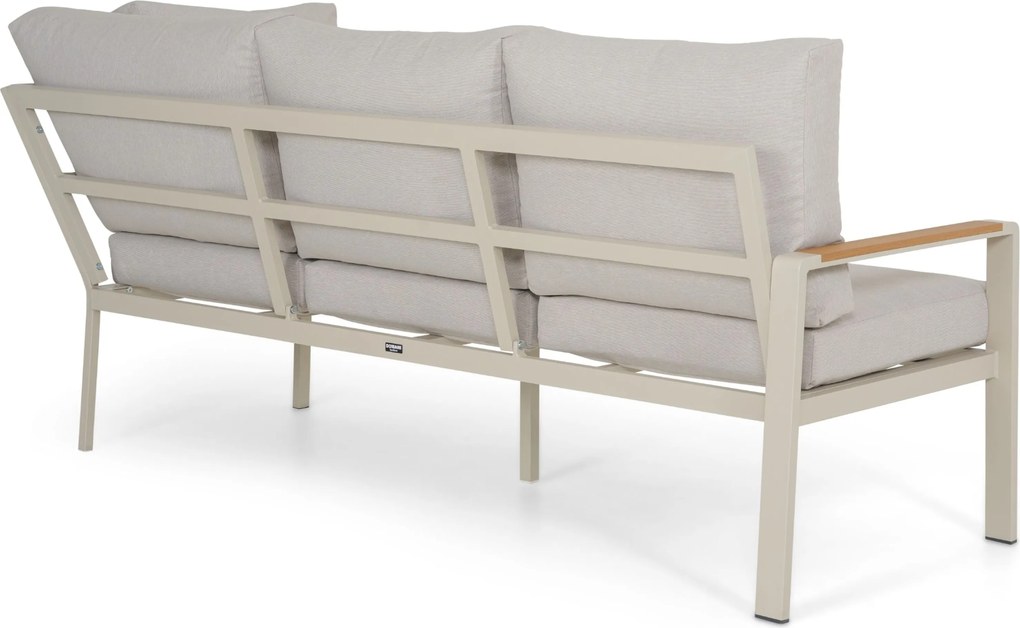 Hoek loungeset  Aluminium Taupe  Domani Furniture Leaf