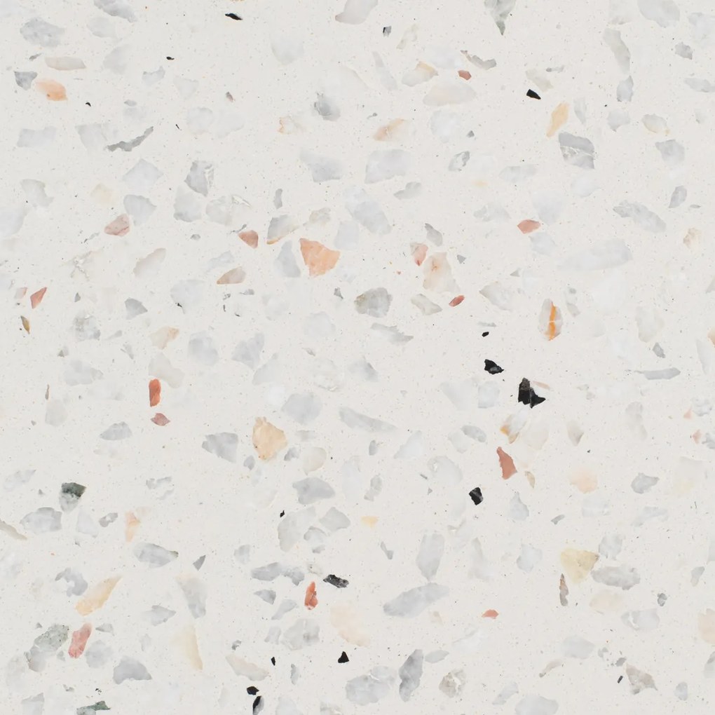 Zuiver Luigi Square Bijzettafel Terrazzo Wit - 40 X 40cm.